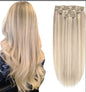 Rallonges à clip remy human hair  # 18/613- 18” - 7 pieces - 100g