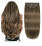 Rallonges à clip remy human hair  # 8- 18” - 7 pieces - 100g