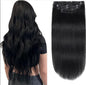 Rallonges à clip remy human hair  # 1 - 18” - 7 pieces - 100g